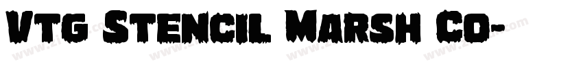Vtg Stencil Marsh Co字体转换